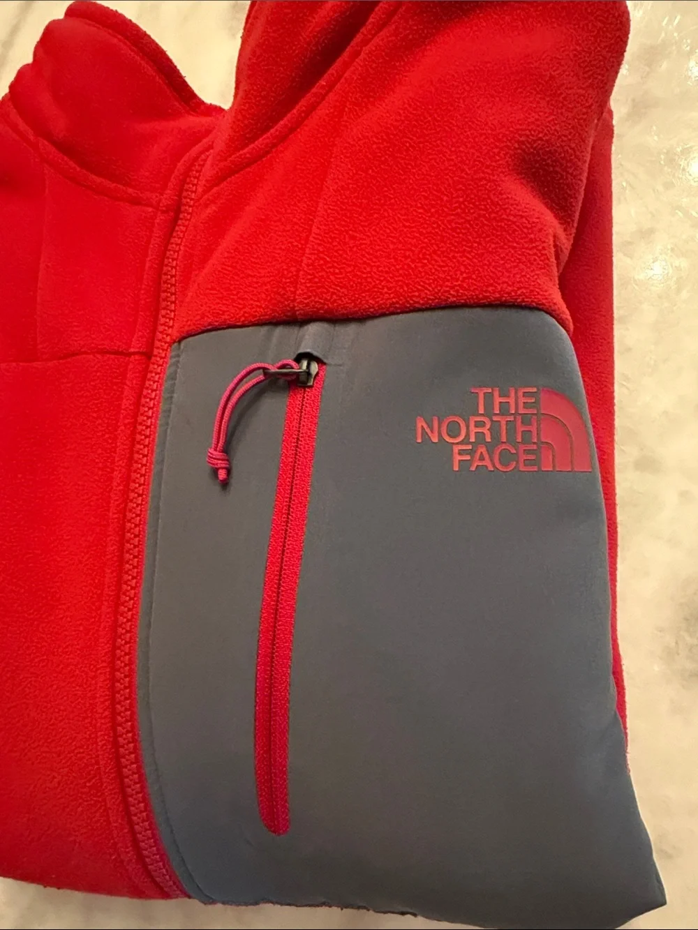 The North Face Men's Red and Grey Jacket size XL
